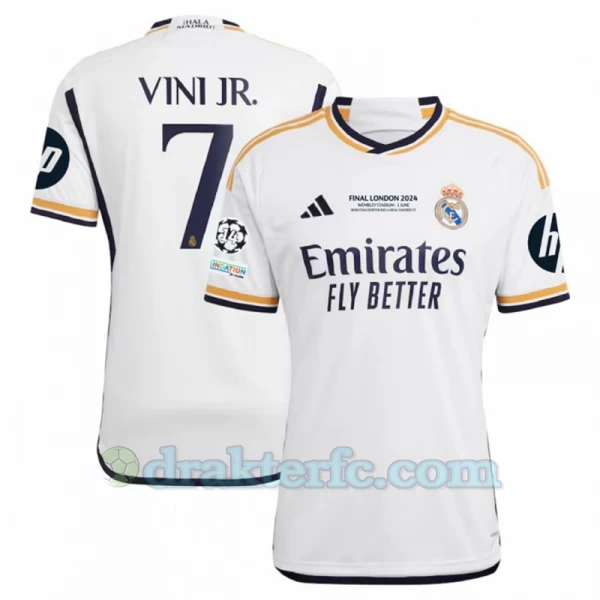 Real Madrid Vinicius Junior #7 Fotballdrakter 2023-24 Final London HP Hjemmedrakt Mann