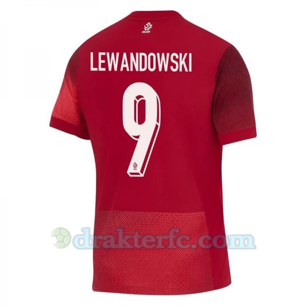 Robert Lewandowski #9 Polen Fotballdrakter EM 2024 Bortedrakt Mann