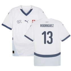 Rodriguez #13 Sveits Fotballdrakter EM 2024 Bortedrakt Mann