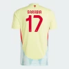 Sarabia #17 Spania Fotballdrakter EM 2024 Bortedrakt Mann
