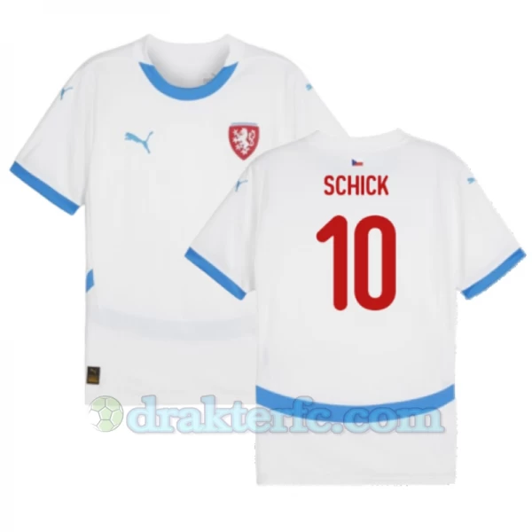 Schick #10 Tsjekkia Fotballdrakter EM 2024 Bortedrakt Mann