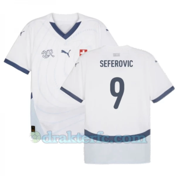 Seferovic #9 Sveits Fotballdrakter EM 2024 Bortedrakt Mann