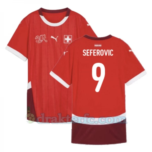 Seferovic #9 Sveits Fotballdrakter EM 2024 Hjemmedrakt Mann