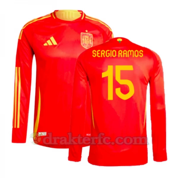 Sergio Ramos #15 Spania Fotballdrakter EM 2024 Hjemmedrakt Mann Langermet