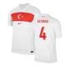 Soyuncu #4 Tyrkia Fotballdrakter EM 2024 Hjemmedrakt Mann