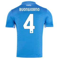 SSC Napoli Buongiorno #4 Fotballdrakter 2024-25 Hjemmedrakt Mann