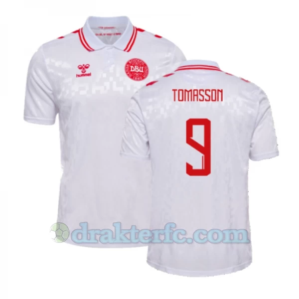 Tomasson #9 Danmark Fotballdrakter EM 2024 Bortedrakt Mann