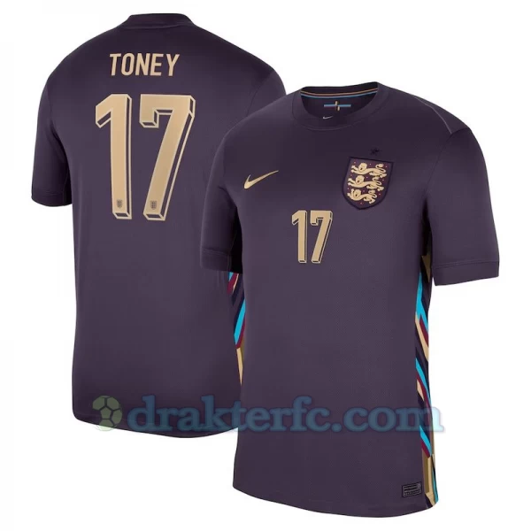 Toney #17 England Fotballdrakter EM 2024 Bortedrakt Mann