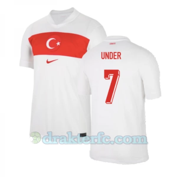 Under #7 Tyrkia Fotballdrakter EM 2024 Hjemmedrakt Mann