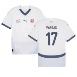 Vargas #17 Sveits Fotballdrakter EM 2024 Bortedrakt Mann