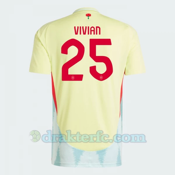Vivian #25 Spania Fotballdrakter EM 2024 Bortedrakt Mann