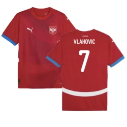Vlahovic #7 Serbia Fotballdrakter EM 2024 Hjemmedrakt Mann