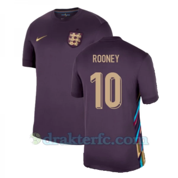 Wayne Rooney #10 England Fotballdrakter EM 2024 Bortedrakt Mann