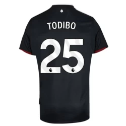 West Ham United Fotballdrakter 2024-25 Todibo #25 Bortedrakt Mann