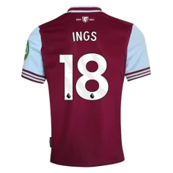 West Ham United Ings #18 Fotballdrakter 2024-25 Hjemmedrakt Mann