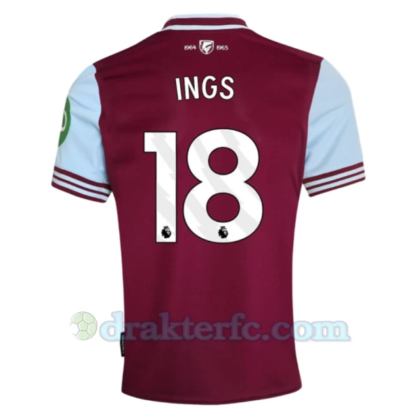 West Ham United Ings #18 Fotballdrakter 2024-25 Hjemmedrakt Mann