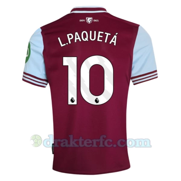 West Ham United L.Paqueta #10 Fotballdrakter 2024-25 Hjemmedrakt Mann