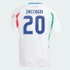 Zacagni #20 Italia Fotballdrakter EM 2024 Bortedrakt Mann