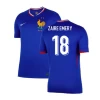 Zaire Emery #18 Frankrike Fotballdrakter EM 2024 Hjemmedrakt Mann