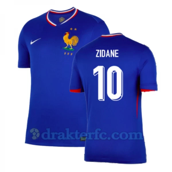 Zinédine Zidane #10 Frankrike Fotballdrakter EM 2024 Hjemmedrakt Mann
